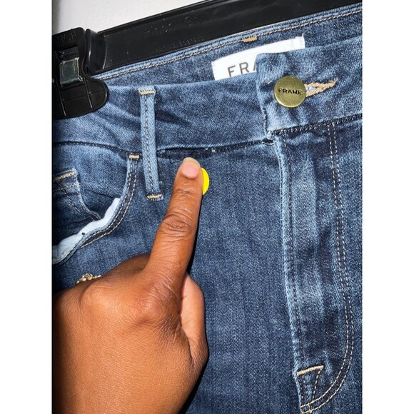 *FRAME DENIM Le Crop Mini Boot Cut Crop Jeans size 33 - Picture 3 of 14